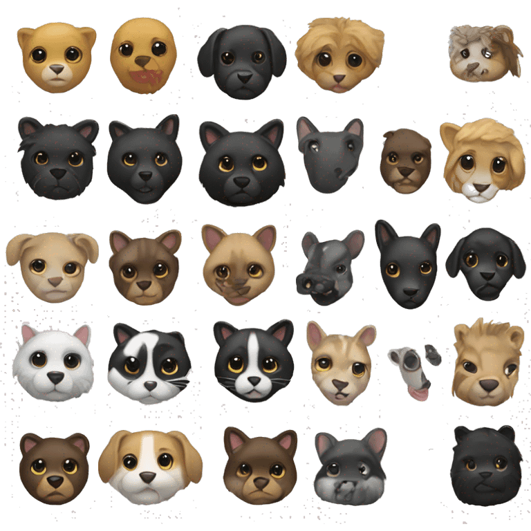 animals blak emoji