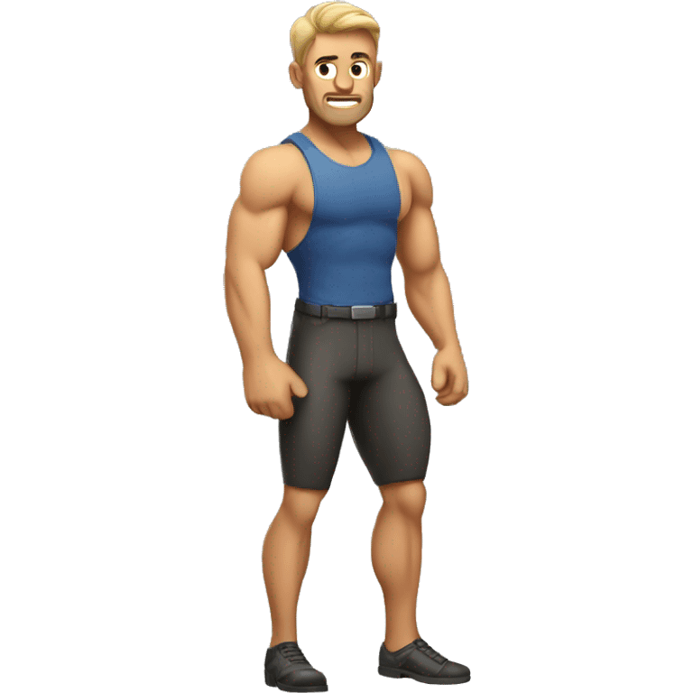 muscular Australian dad emoji