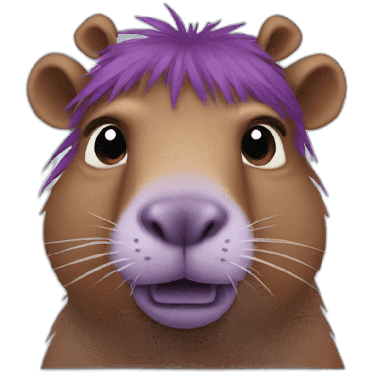 Purple capybara  emoji