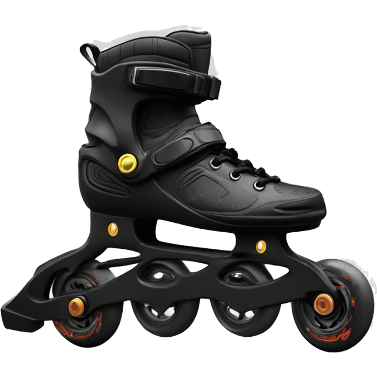 a black rollerblade inline skate, the model called "TWISTER XT" emoji