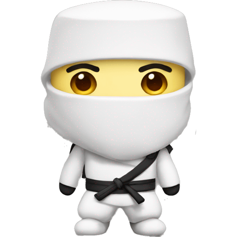 ninja marshmallow emoji