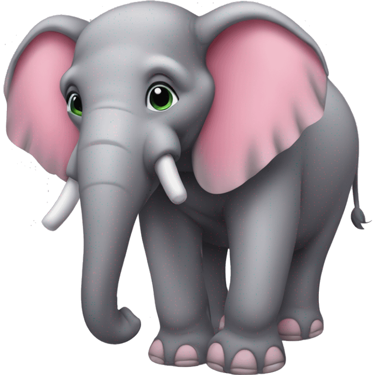 Elefante cor de Rosa  emoji