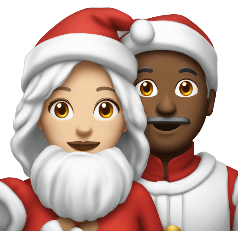 Santa and Mrs clause  emoji