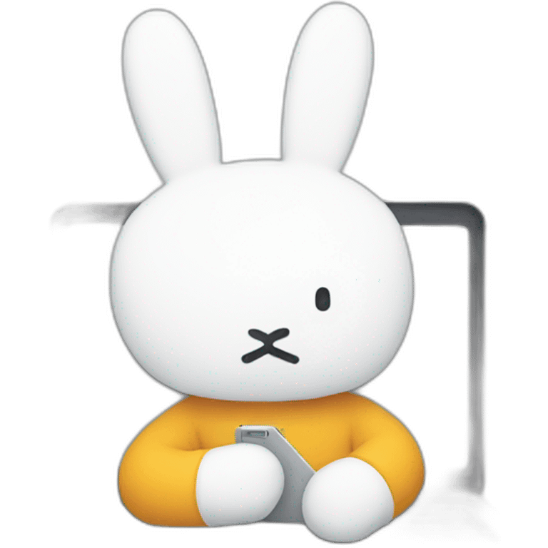 miffy on laptop emoji