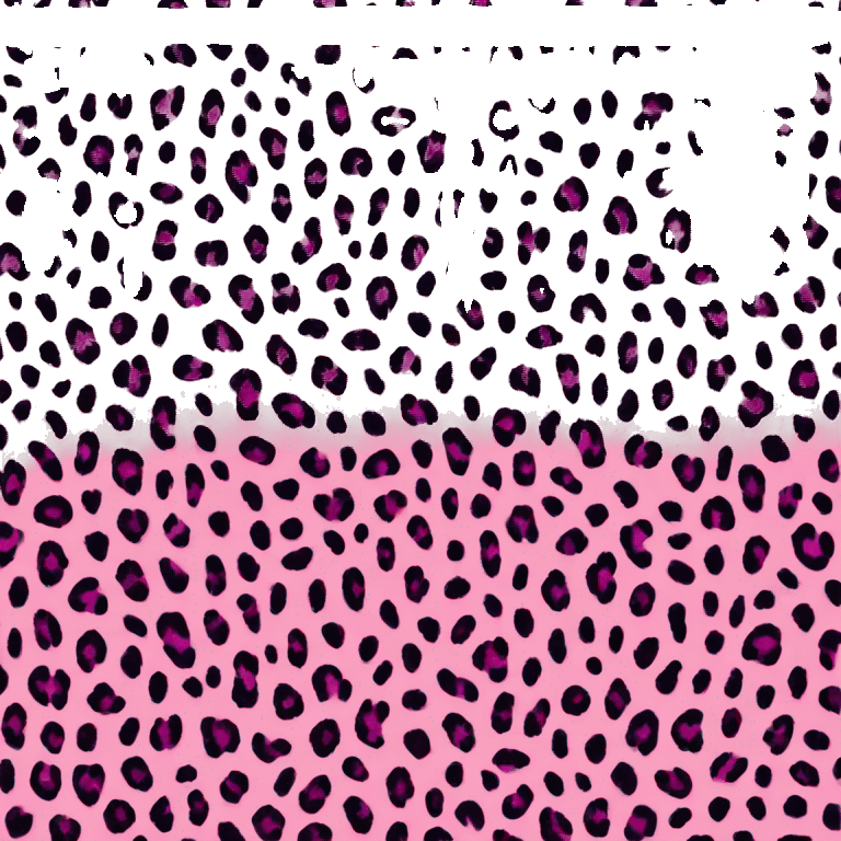 Pink leopard print heart emoji