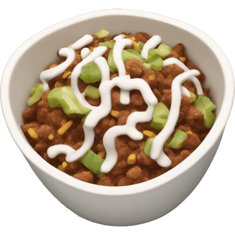 Chipotle bowl emoji