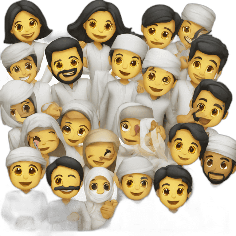 Happy Eid in word emoji