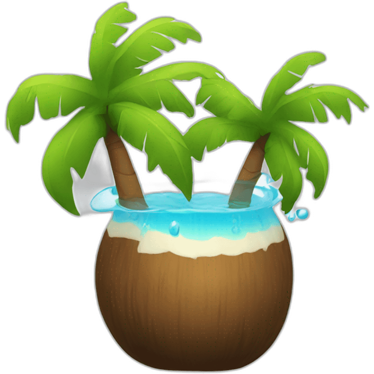 agua de coco emoji