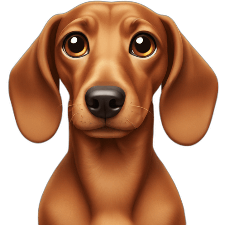 Dachshund dog emoji