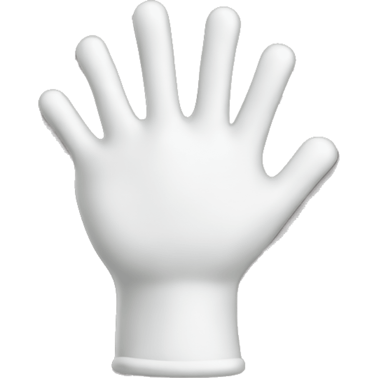 white glove emoji