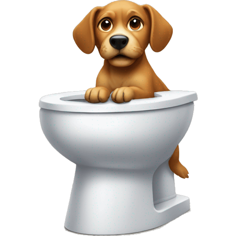 Dog in the Toilette  emoji