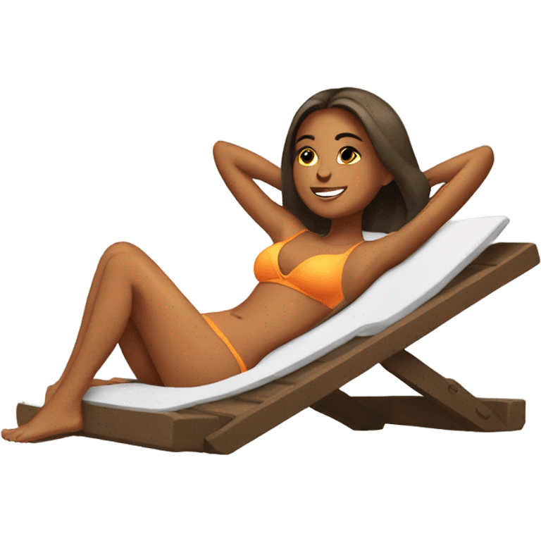 girl tanning emoji