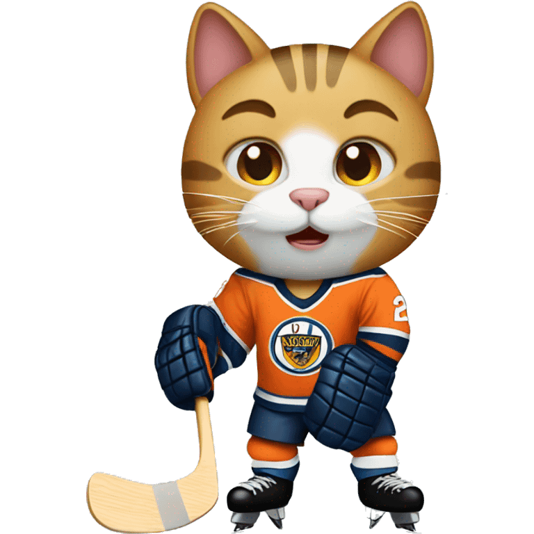 Hockey cat emoji