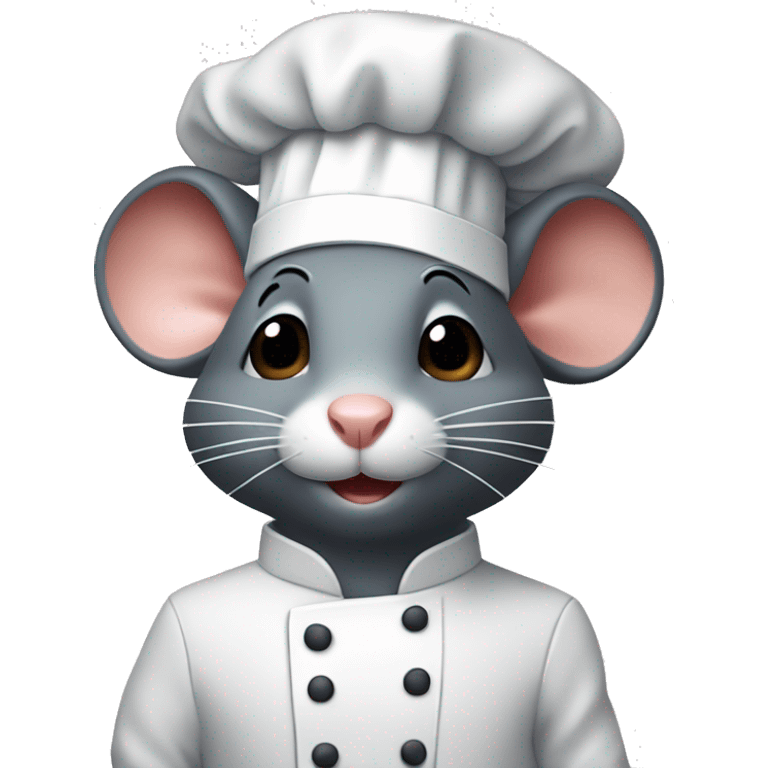 a rat named Remy inside a chef hat emoji