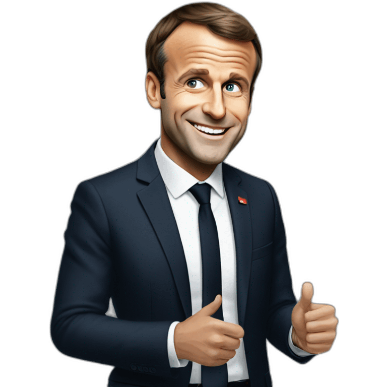 Emmanuel Macron heureux emoji