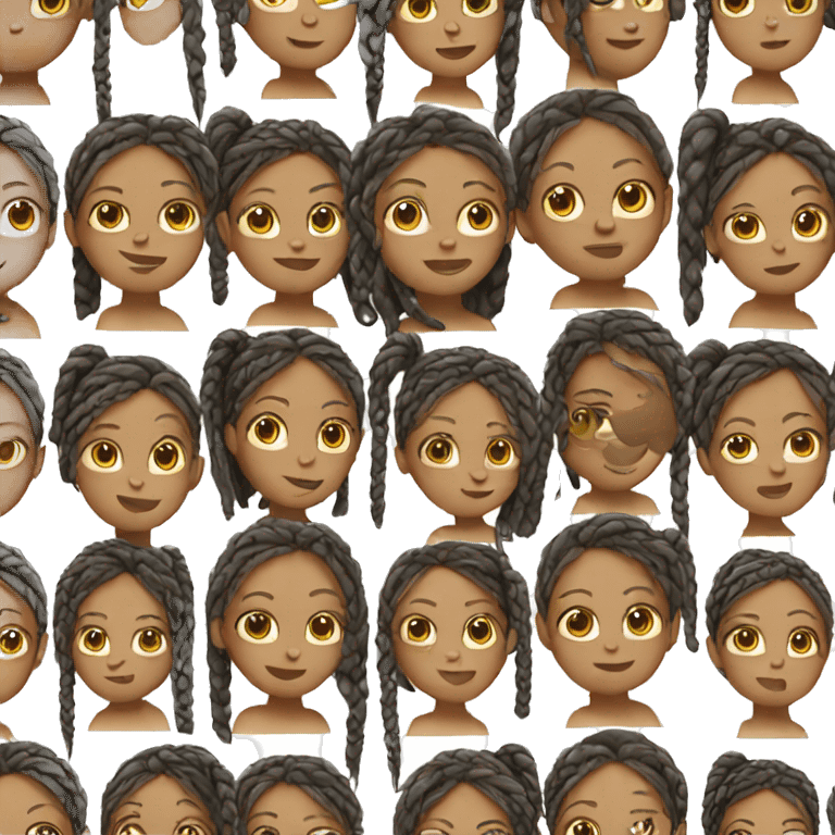 Girl with braids emoji