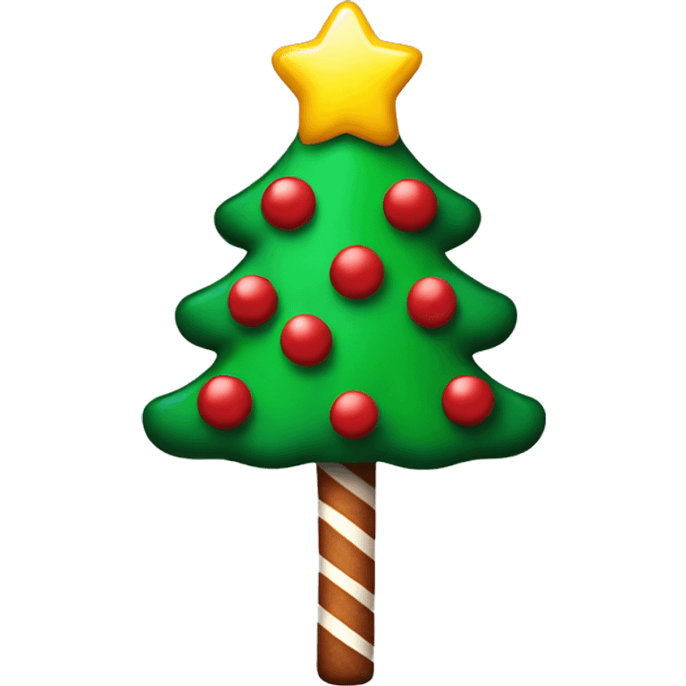 Christmas tree lollipop emoji emoji