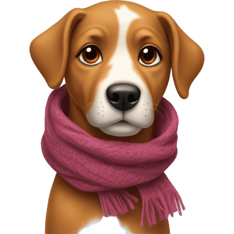 Dog with scarf emoji