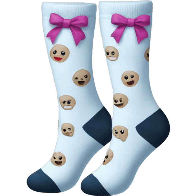 Socks with bows emoji