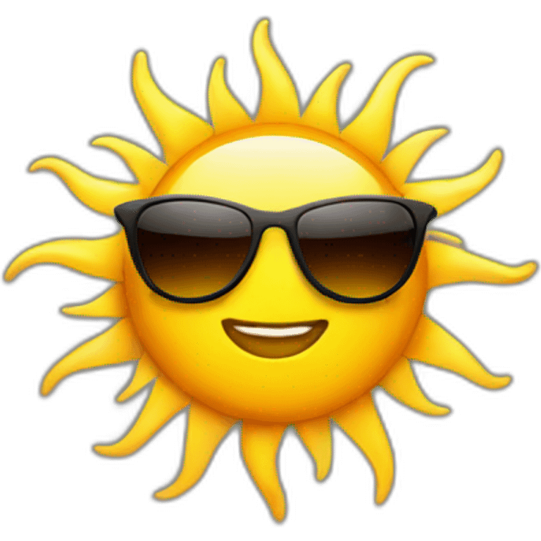 sun with sunglasses emoji