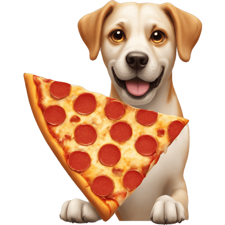 Dog pizza emoji