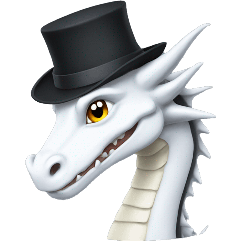 White Hat Dragon emoji