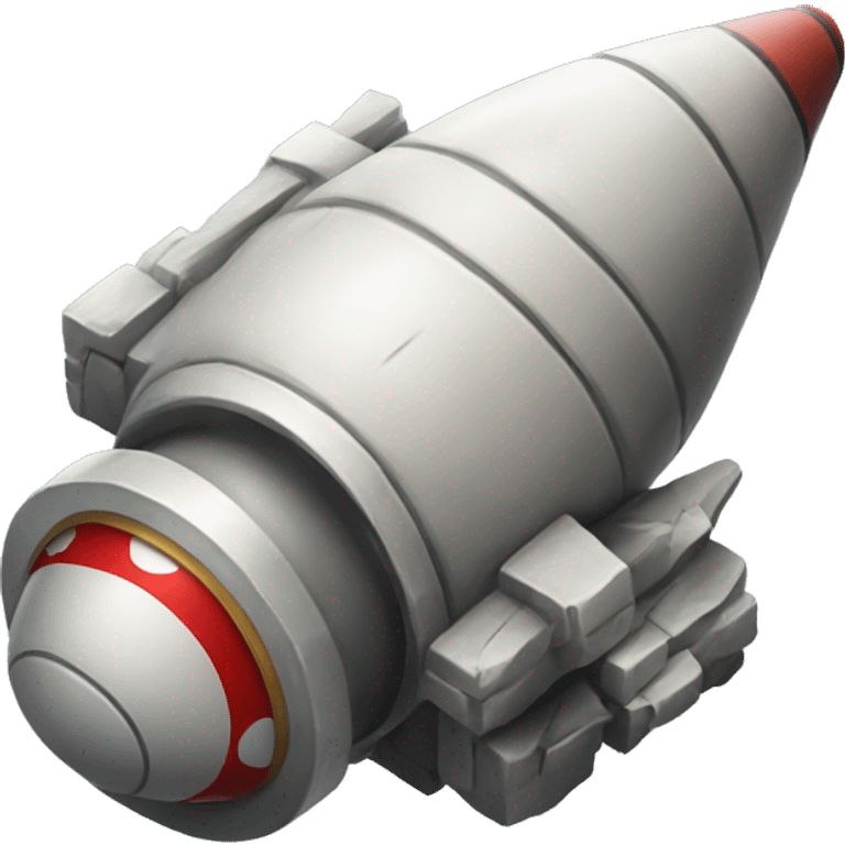 Mortar of a spaceship emoji