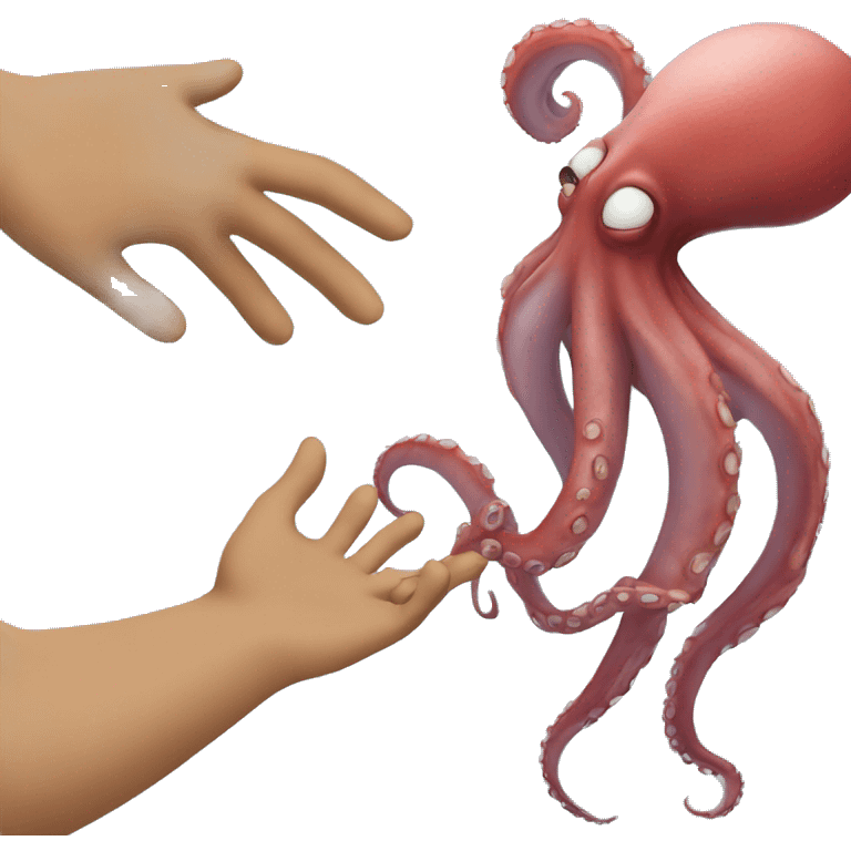 dag and octopus handshake emoji