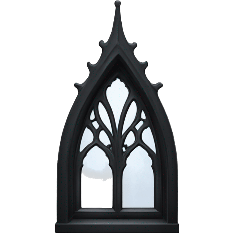 Black gothic window emoji