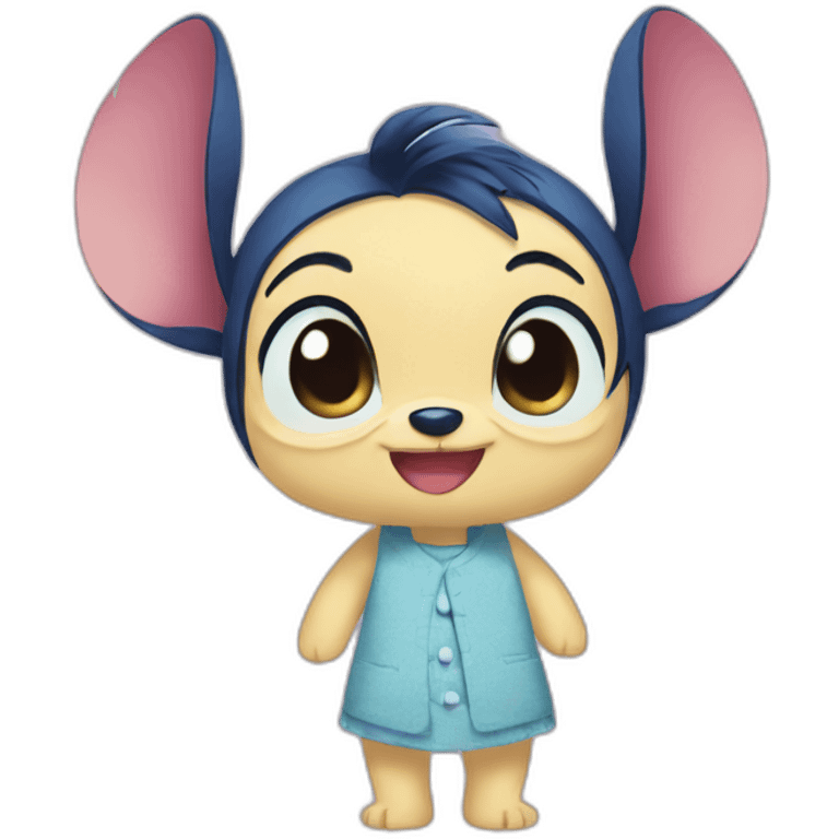 Stitch head from lily and stitch emoji