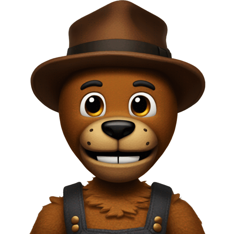 Freddy Fazbear with no hat emoji