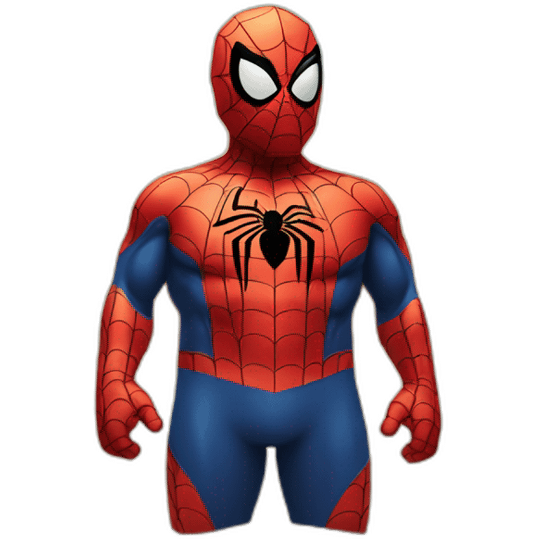 Fat-spiderman-on-desert-island emoji