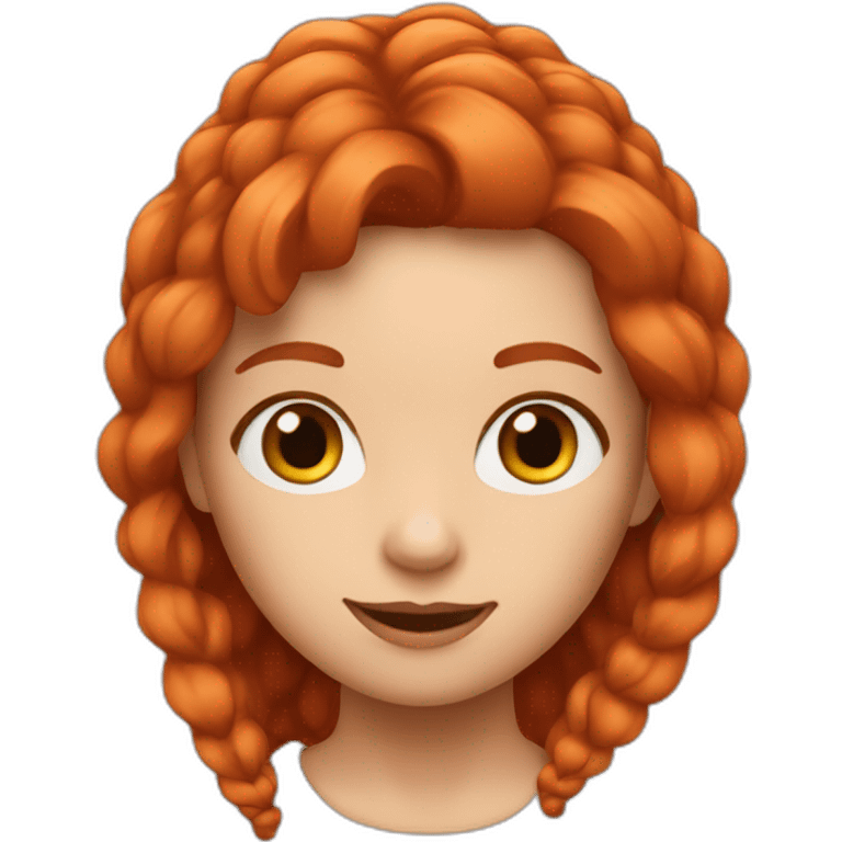 Ein Mädchen mit roten haaren emoji