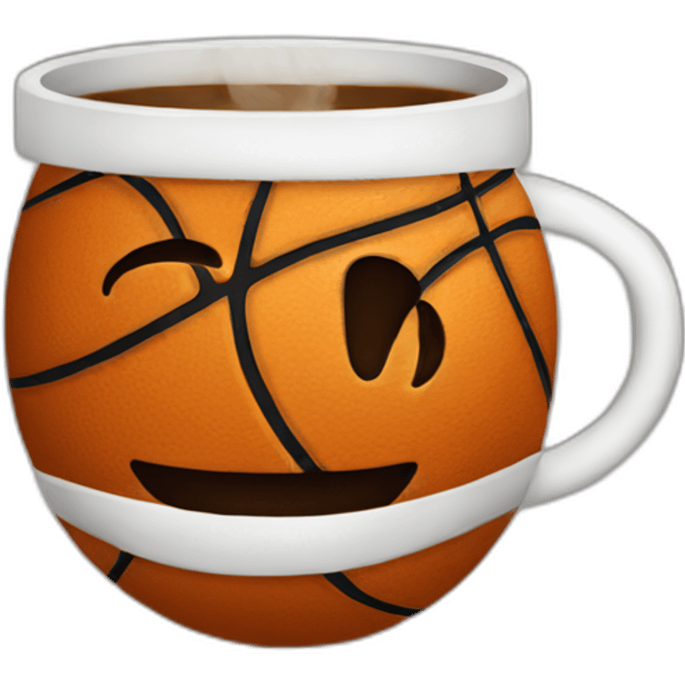 basketball coffee emoji