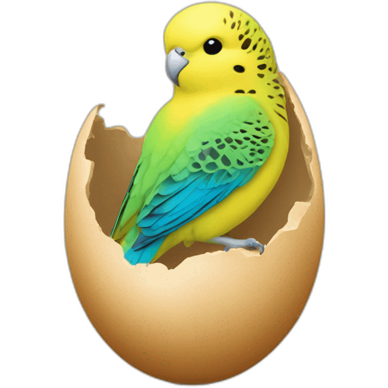 budgerigar in egg emoji