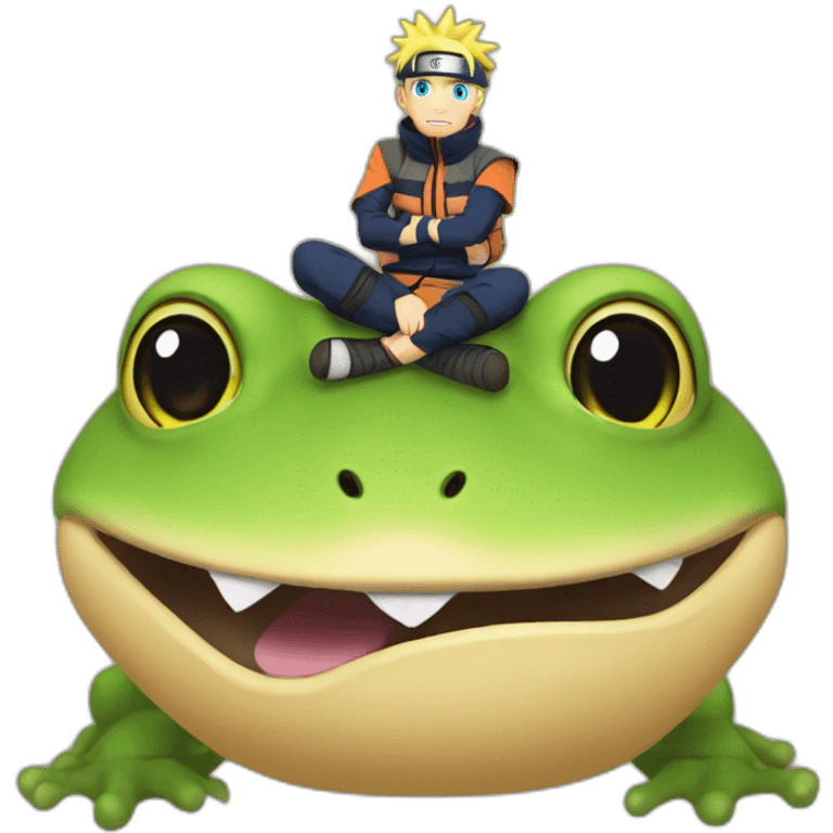 Naruto-on-a-frog emoji