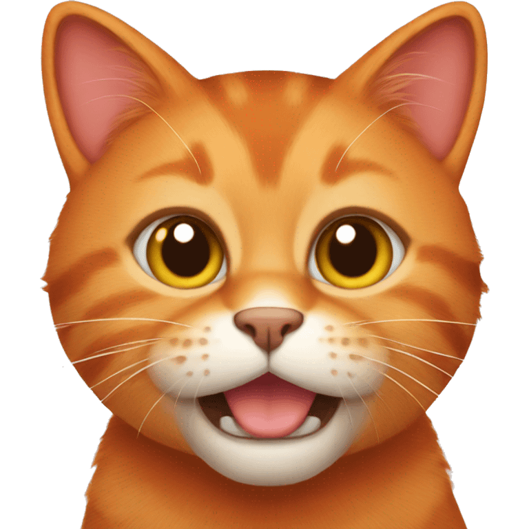 Red cat emoji