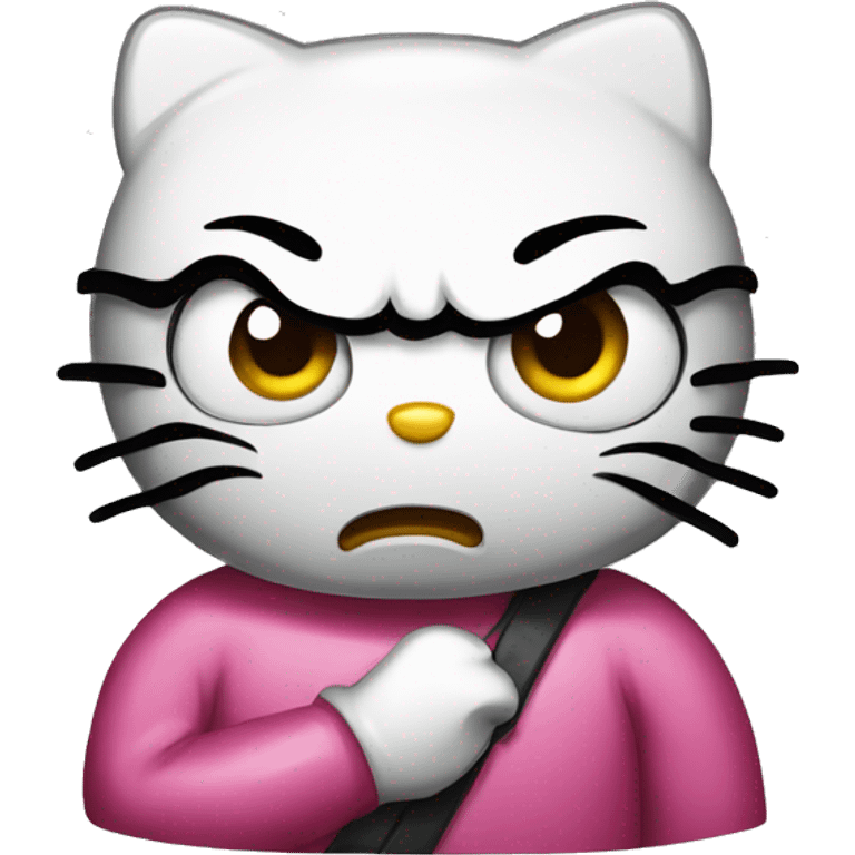 Angry hello kitty emoji  emoji