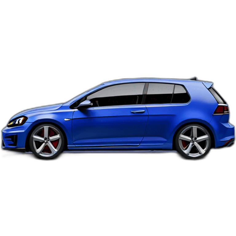 Volkswagen golf 7R noir emoji