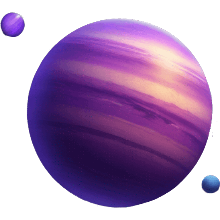 neptune planet purple emoji