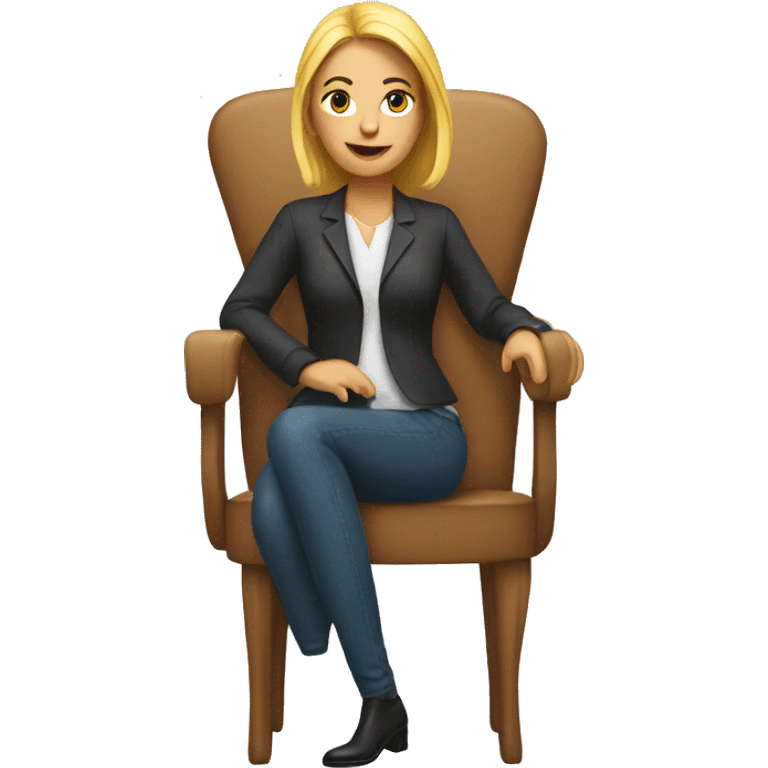 woman on chair emoji