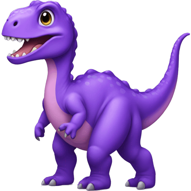 violet dinosaur  emoji