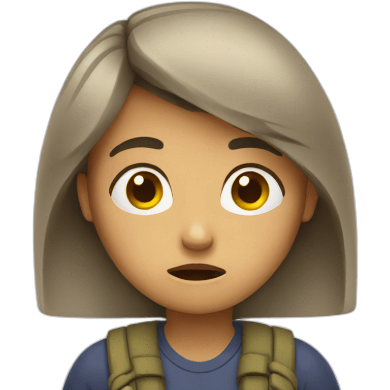 emoji woman worried emoji