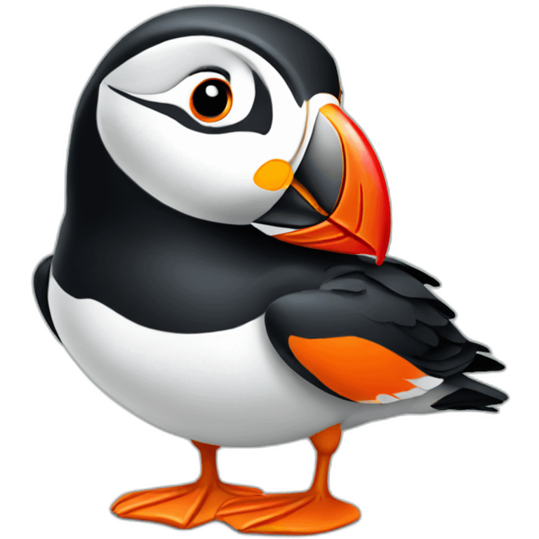 puffin-thinking emoji