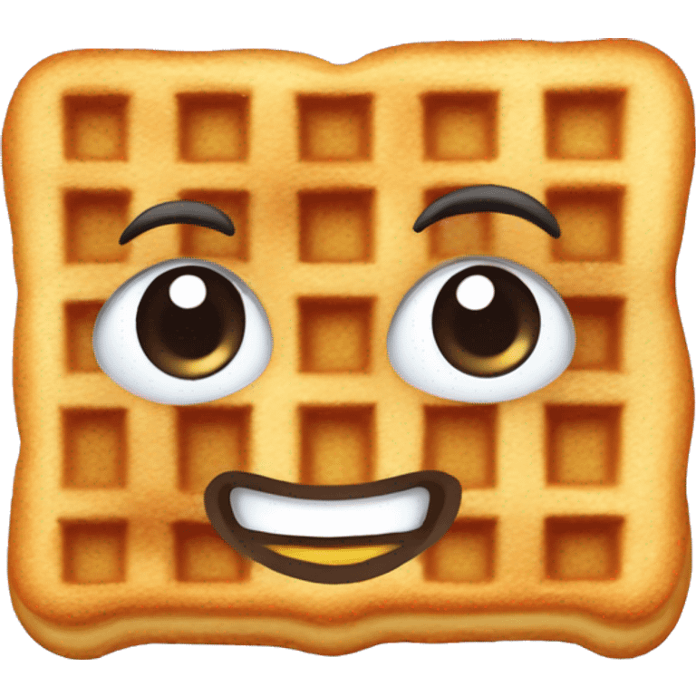 Blushed Waffles emoji