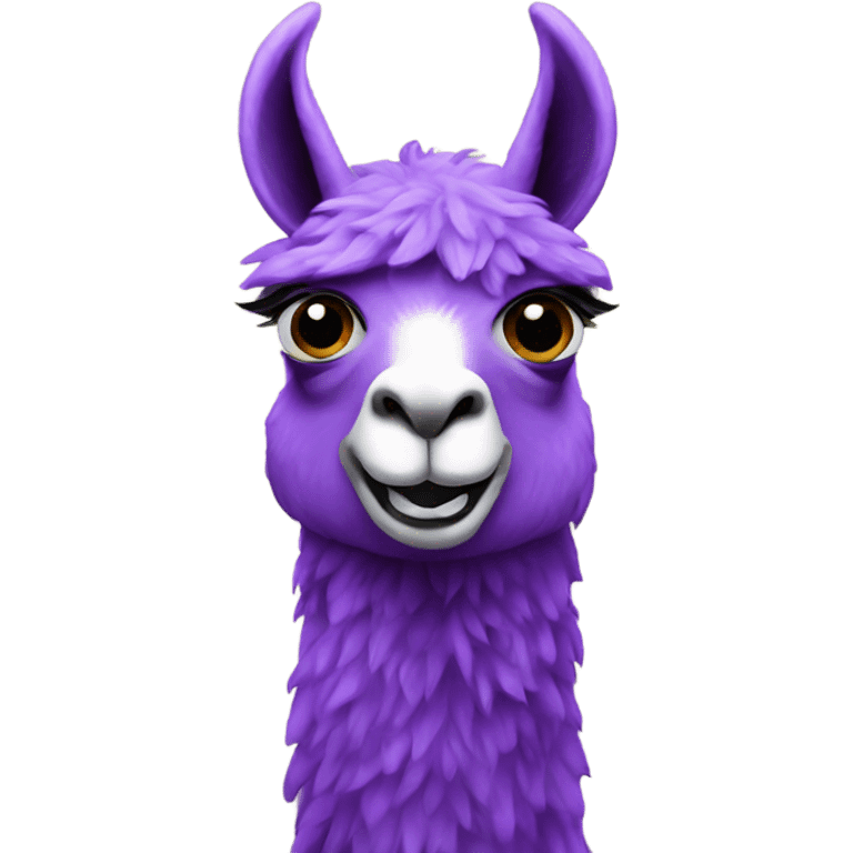 Purple llamas playing dnd emoji