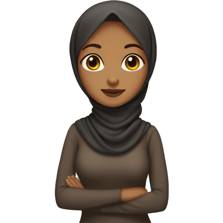 Brown girl wearing hijab emoji