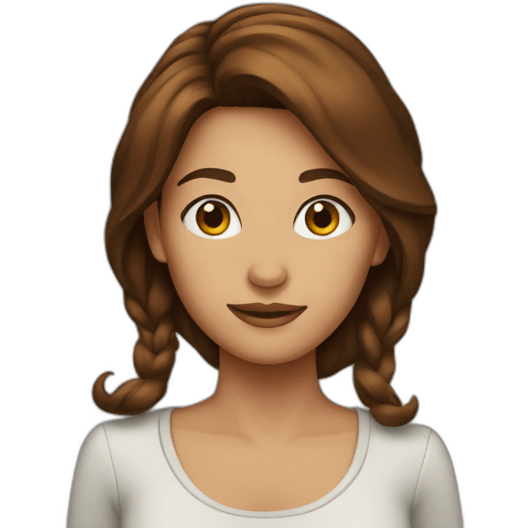 brownhaired woman emoji