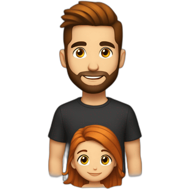 Kendji Girac avec une fille rousse  emoji