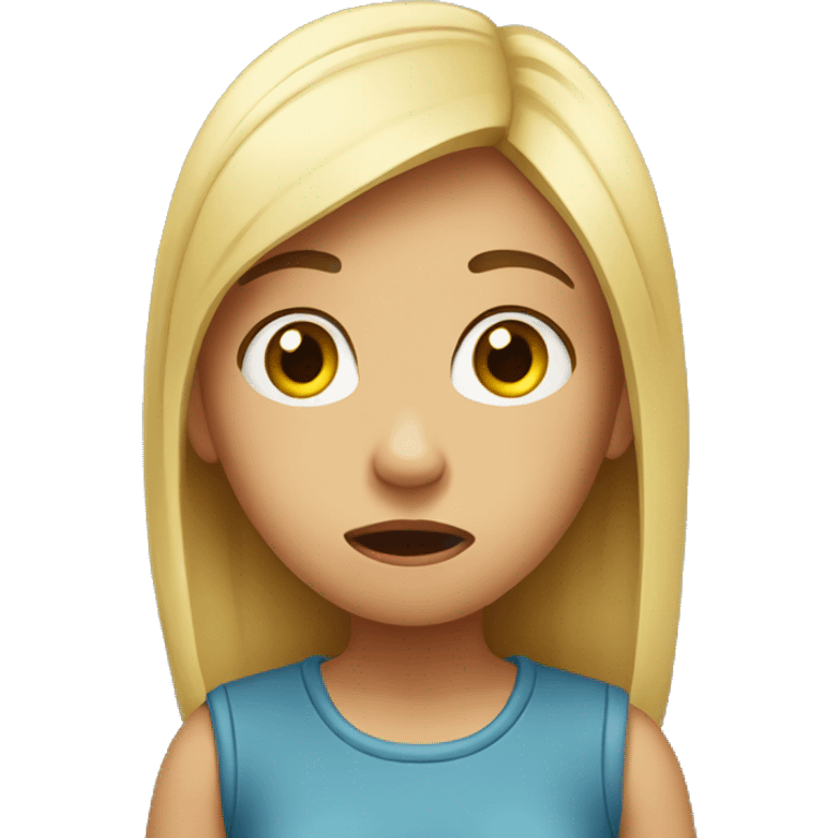 Confused girl  emoji